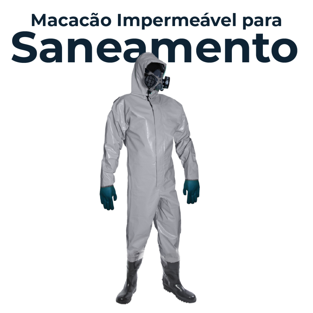 MACACÃO SANEAMENTO COM BOTA